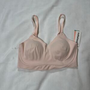 Motherhood Maternity Nursing Bra Blush Pink Seamless Molded Cup XS NWT